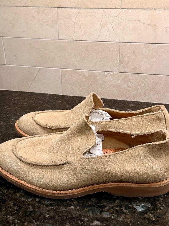 Allen Edmonds Denali Venetian Suede Loafers - Beige/Bone main image 5